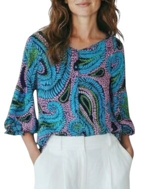 LILLY PULITZER Silk Blouse w/ Back Buttons Size 4 — ABSOLUTELY GORGEOUS!!!
